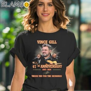 Vince Gill 67rd Anniversary 1957 2024 Thank You For The Memories Shirt Black Shirt 41