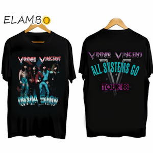 Vinnie Vincent Invasion 1988 All Systems Go Tour Shirt
