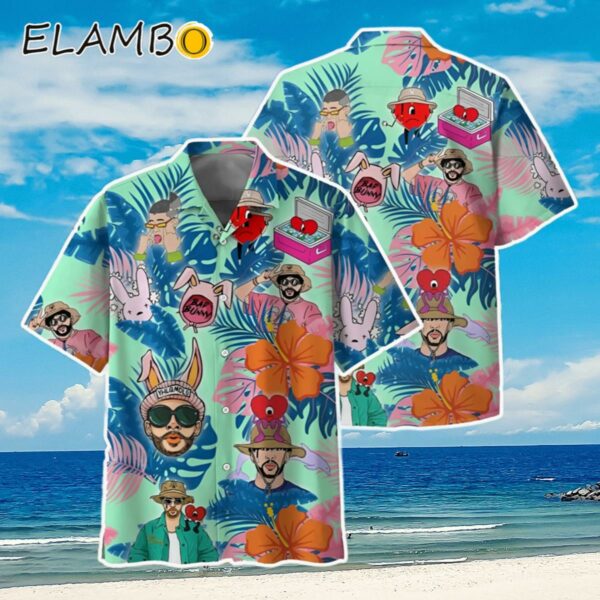 Vintage Bad Bunny Hawaiian Shirt Bad Bunny Official Merch Aloha Shirt Aloha Shirt