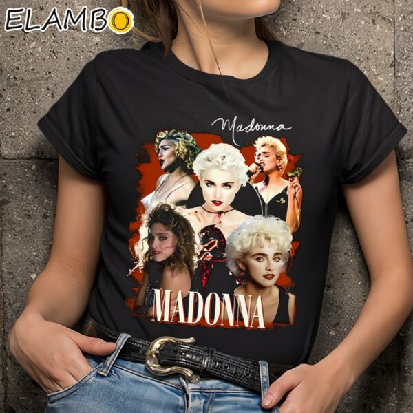 Vintage Bootleg Madonna Shirt Music Gifts Black Shirts 9