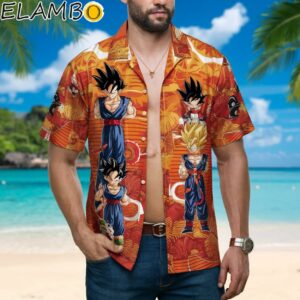 Vintage Dragon Ball Z 2001 Anime Graphic Hawaiian Shirt Men Dragon Ball Printed Aloha