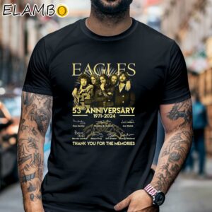 Vintage Eagles Band 53rd Anniversary Signature Shirt Music Gifts Black Shirt 6