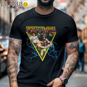 Vintage WWF WWE Wrestlemania T shirt Black Shirt 6