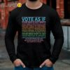 Vote As If Shirt LGBTQ Shirt Human Rights Shirt Longsleeve Long Sleeve