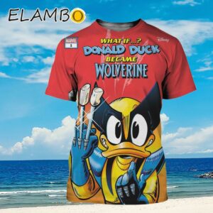 WHAT IF Donald Duck Became Wolverine 90th Anniversary Of Donald 3D Shirt Aloha Shirt Aloha Shirt