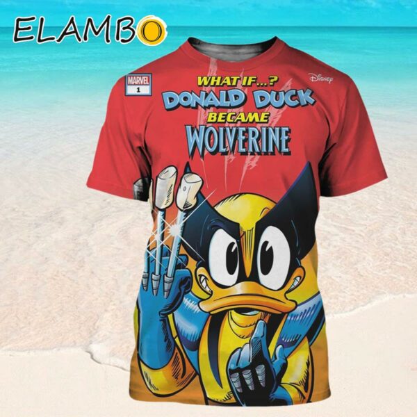 WHAT IF Donald Duck Became Wolverine 90th Anniversary Of Donald 3D Shirt Hawaaian Shirt Hawaaian Shirt
