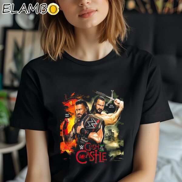 WWE Clash At The Castle Roman Reigns x Drew McIntyre Shirt Black Shirt Shirt