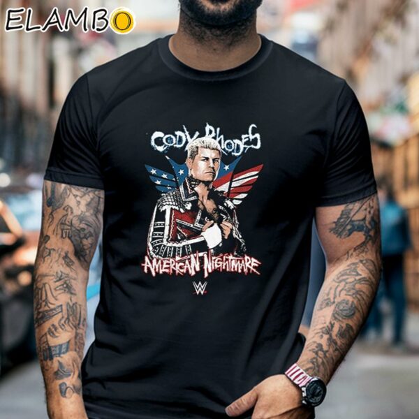 WWE Cody Rhodes American Nightmare Wrestling Shirt Black Shirt 6