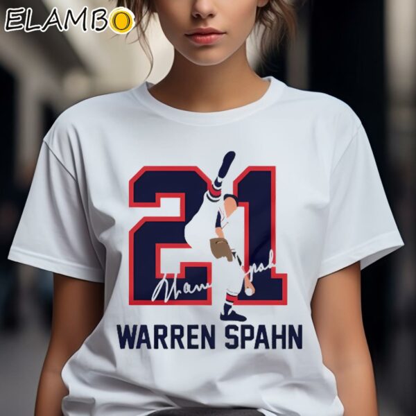 Warren Spahn Atlanta Braves Baseball Hall Of Fame Members Shirt 2 Shirts 7