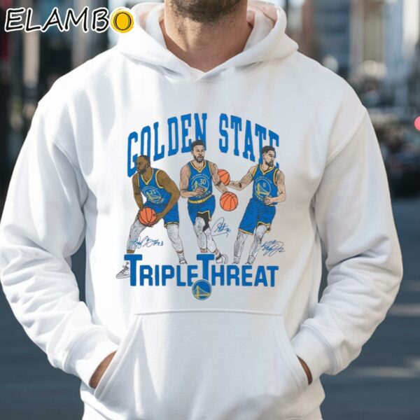 Warriors Triple Threat Curry Thompson Green Shirt Sports Gifts Hoodie 35
