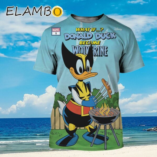 What If Donald Duck Was Wolverine Marvel 3D Shirt Aloha Shirt Aloha Shirt