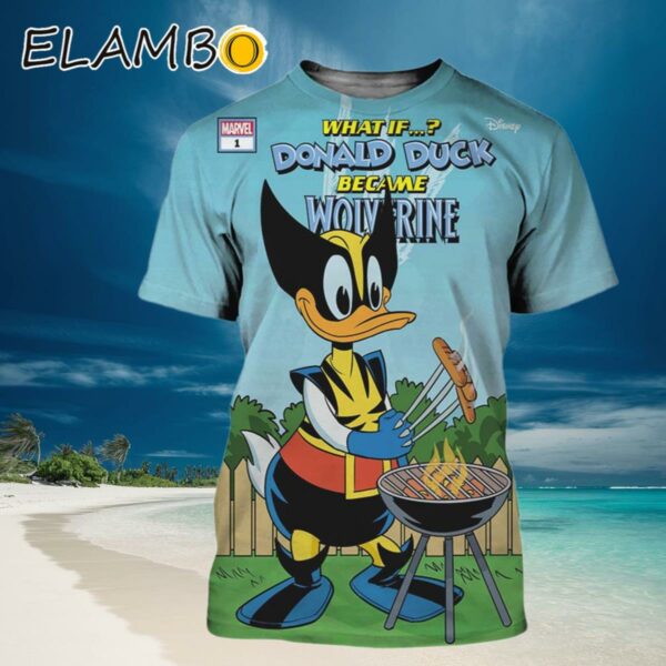 What If Donald Duck Was Wolverine Marvel 3D Shirt Hawaiian Hawaiian