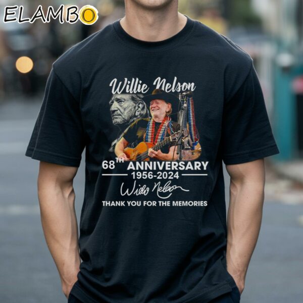 Willie Nelson 68th Anniversary 1956-2024 Thank You For The Memories Shirt