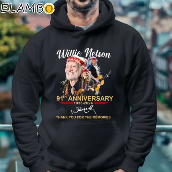 Willie Nelson 91th Anniversary 1956 2024 Thank You For The Memories Shirt Hoodie 4
