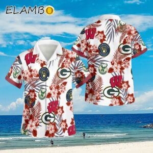 Wisconsin Badgers Green Bay Packers Milwaukee Brewers Milwaukee Bucks Aloha Beach Shirt Aloha Shirt Aloha Shirt