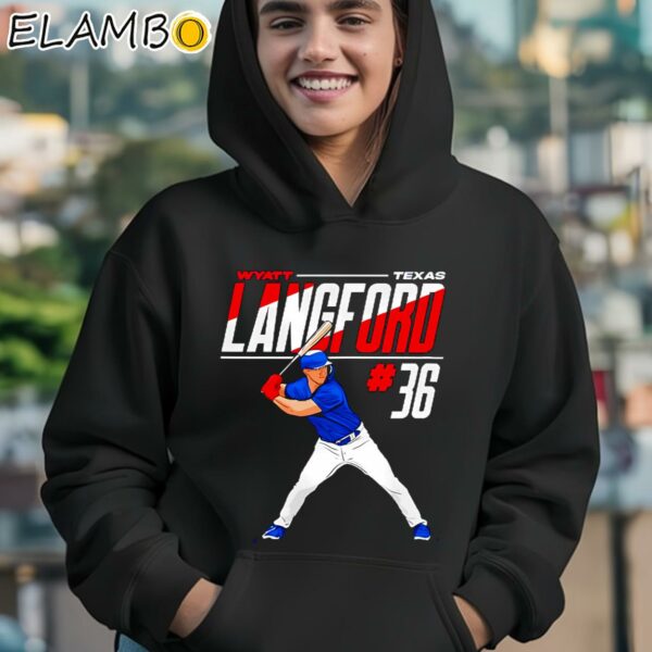 Wyatt Langford Texas Baseball 36 MLB Player Shirt Hoodie 12