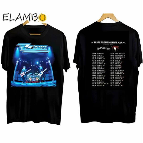ZZ Top And Lynyrd Skynyrd The Sharp Dressed Simple Man Tour 2024 Shirt