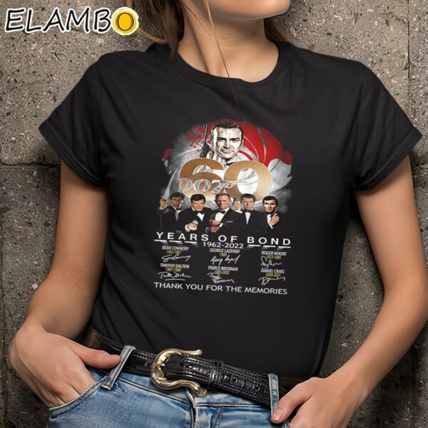 007 60 Years Of Bond 1962 2022 Thank You For The Memories Shirt Black Shirts 9