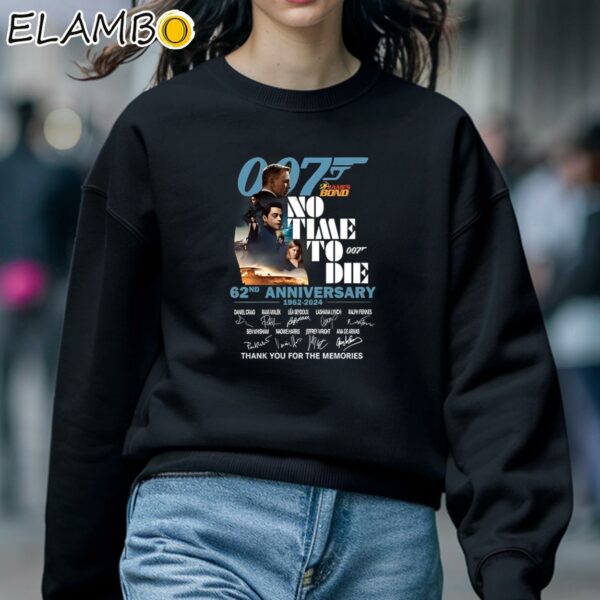007 James Bond No Time To Die 62nd Anniversary 1962 2024 Thank You For The Memories Shirt Sweatshirt 5