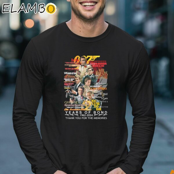 007 Years Of Bond 1962 2024 Thank You For The Memories Shirt Longsleeve 17