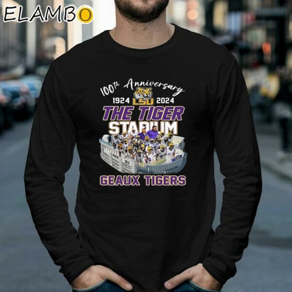 100th Anniversary 1924 2024 The Tiger Stadium Geaux Tigers Shirt Longsleeve 39