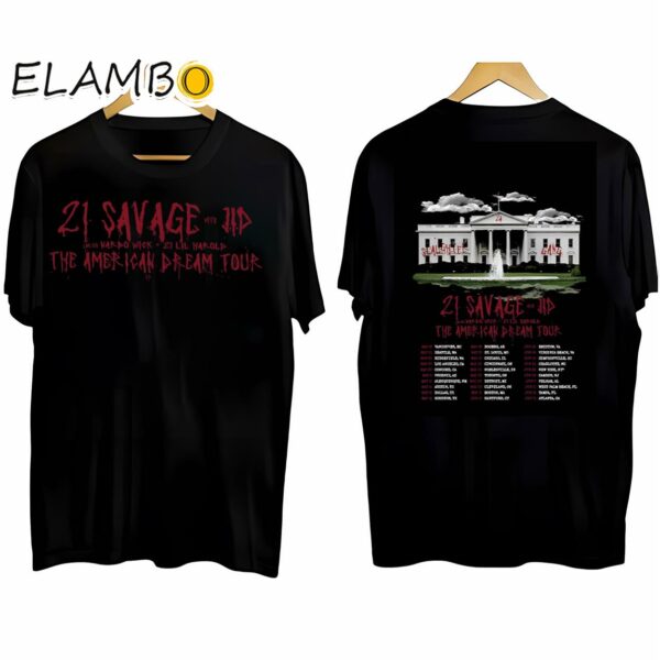 21 Savage The American Dream Tour 2024 Shirt 21 Savage Fan Gifts Black Shirt Black Shirt