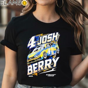 4 Josh Berry Stewart Haas Racing Team Collection shirt Black Shirt Shirt