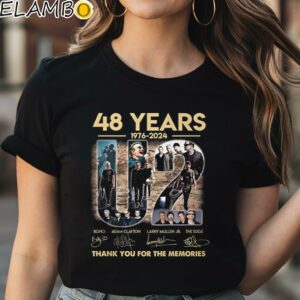 48 Years 1976 2024 U2 Thank You For The Memories Shirt Black Shirt Shirt