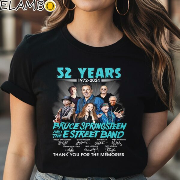 52 Years 1972 2024 Bruce Springsteen And The E Street Band Thank You For The Memories T Shirt Black Shirt Shirt