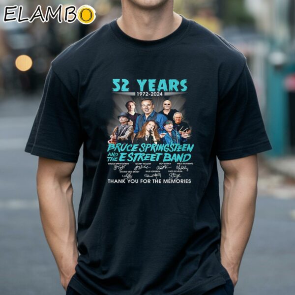 52 Years 1972 2024 Bruce Springsteen And The E Street Band Thank You For The Memories T Shirt Black Shirts 18