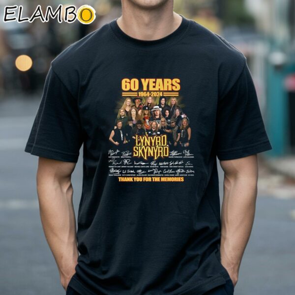 60 Years 1964 2024 Lynyrd Skynyrd Thank You For The Memories T Shirt Black Shirts 18