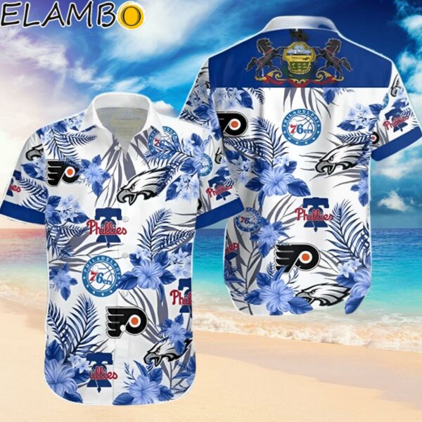 76ers Phillies Philadelphia Eagles Hawaiian Shirt Beach Gift Hawaiian Hawaiian