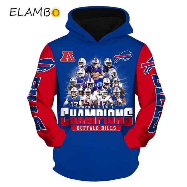 AFC East Champions Buffalo Bills Players Signed 3d Hoodie Printed Thumb