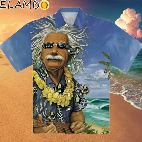 Albert Einstein Chilling On The Beach Hawaiian Shirt Hawaaian Shirt Hawaaian Shirt