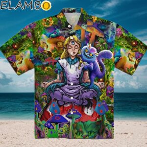Alice in Wonderland Hawaiian Print Shirt Aloha Shirt Aloha Shirt