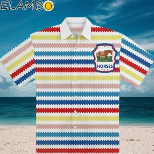 Allan Colorful Striped Hawaiian Shirt Barbie Aloha Shirt Aloha Shirt