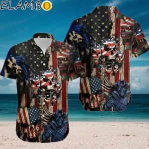 America Skull Hawaiian Shirt Aloha Shirt Aloha Shirt