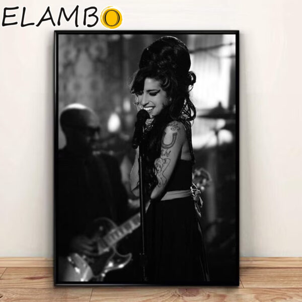 Amy Winehouse Music Poster Canvas Wall Art Home Decor