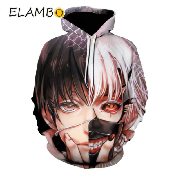 Anime 3D Print Anime Tokyo Ghoul Kaneki Ken Hoodies Printed Thumb