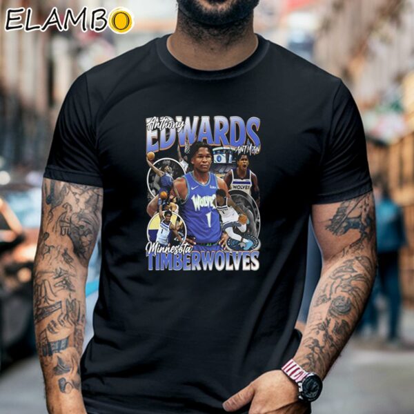 Anthony Edwards Graphic Tee Shirt Black Shirt 6