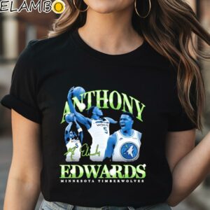 Anthony Edwards Minnesota Timberwolves Shirt Black Shirt Shirt