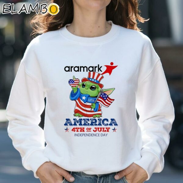 Aramark Baby Yoda America 4th of July Independence Day 2024 shirt Sweatshirt 31