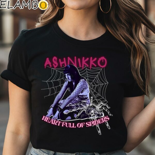 Ashnikko Weedkiller Heart Full of Spiders Shirt Black Shirt Shirt
