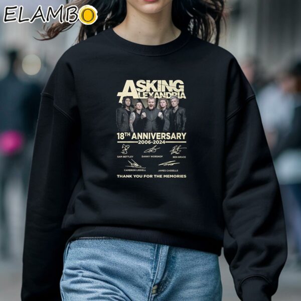 Asking Alexandria 18th Anniversary 2006 2024 Thank You For The Memories Shirt Sweatshirt 5