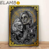 Aylin And Isobel Poster Gold Embellished Art Print Baldurs Gate 3 Inspired