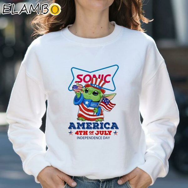 Baby Yoda Sonic Drive In America 4th Of July Independence Day shirt Sweatshirt 31