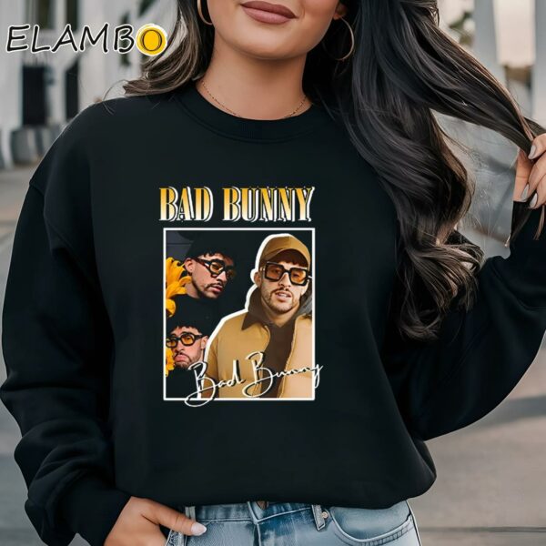 Bad Bunny 90s Style Vintage Tee Shirt Bad Bunny Hoodie Merch Sweatshirt Sweatshirt
