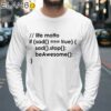 Beawesome Code Black Shirt Longsleeve 39