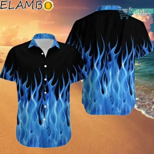 Benny's Blue Flames Bowling Hawaiian Shirt Hawaaian Shirt Hawaaian Shirt