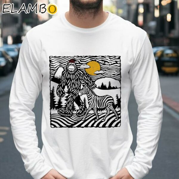 Bigfoot And Zebra In The Mountains Shirt Longsleeve 39